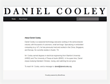 Tablet Screenshot of danielcooley.org